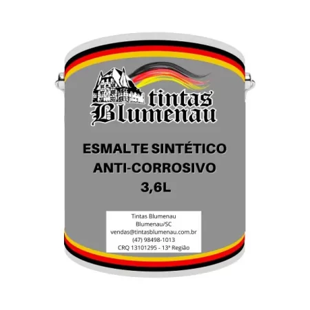 Esmalte Sintético Anti-Corrosivo 3,6 Litros - Tintas Blumenau