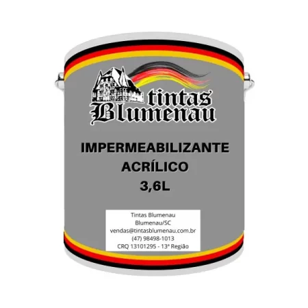 Impermeabilizante Acrílico 3,6 Litros - Tintas Blumenau